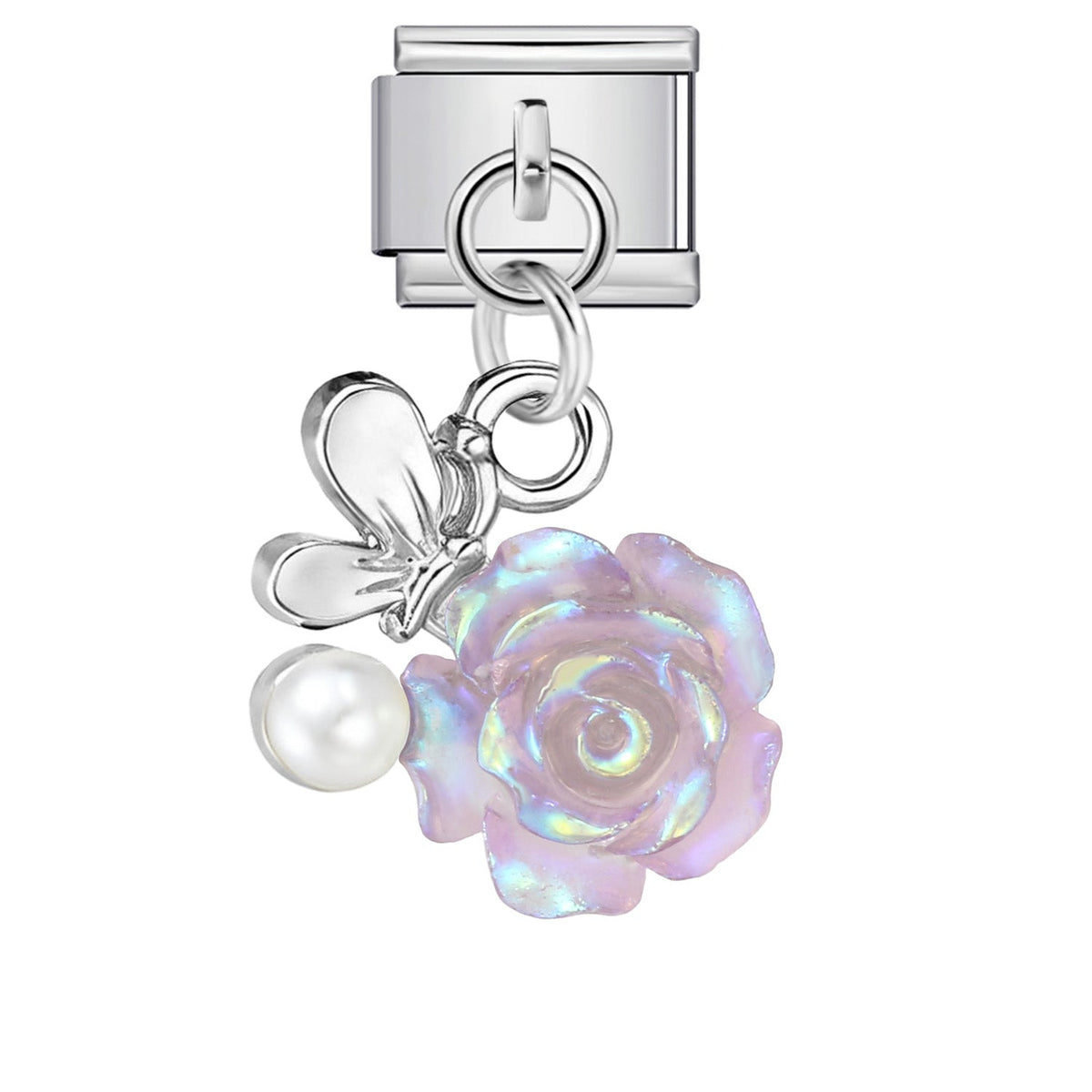 Dangling Rose charm
