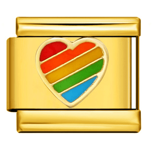 Cœur arc-en-ciel
