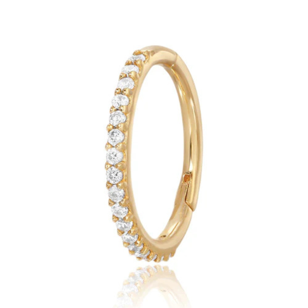 Anneaux Pavés de Zircon