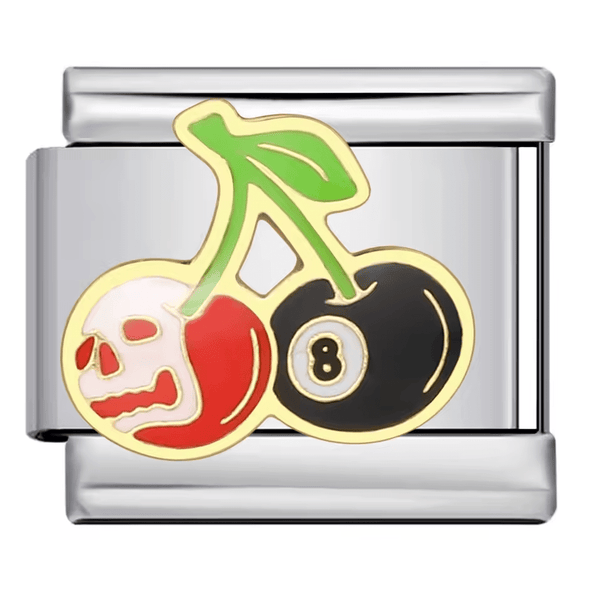 Cherry 8 Ball charm