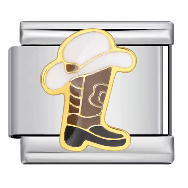 Chapeau et botte de cowboy charm