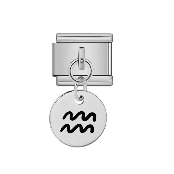 Dangling Aquarius Zodiac charm