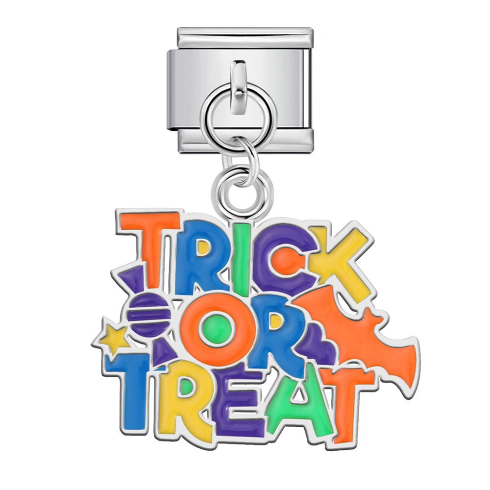 Dangling Trick or Treat charm