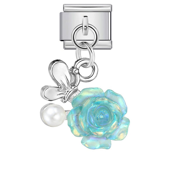 Dangling Rose charm