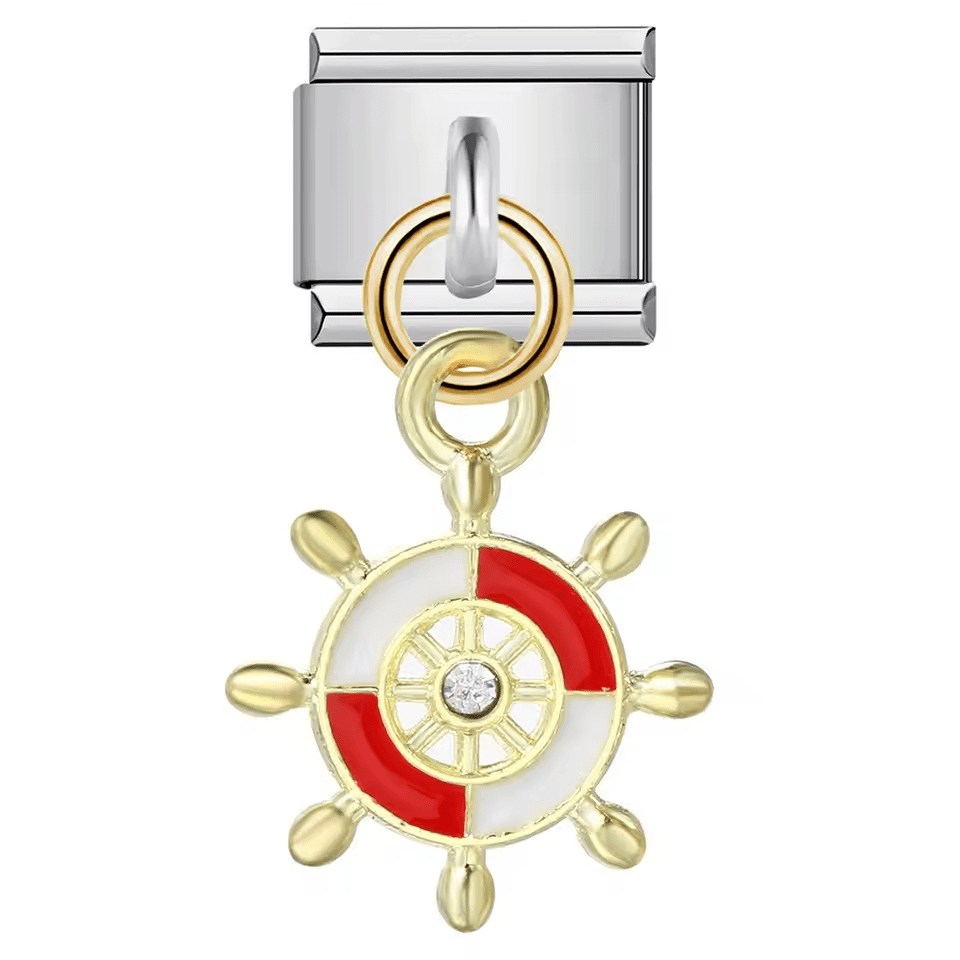 Charm gouvernail pendant