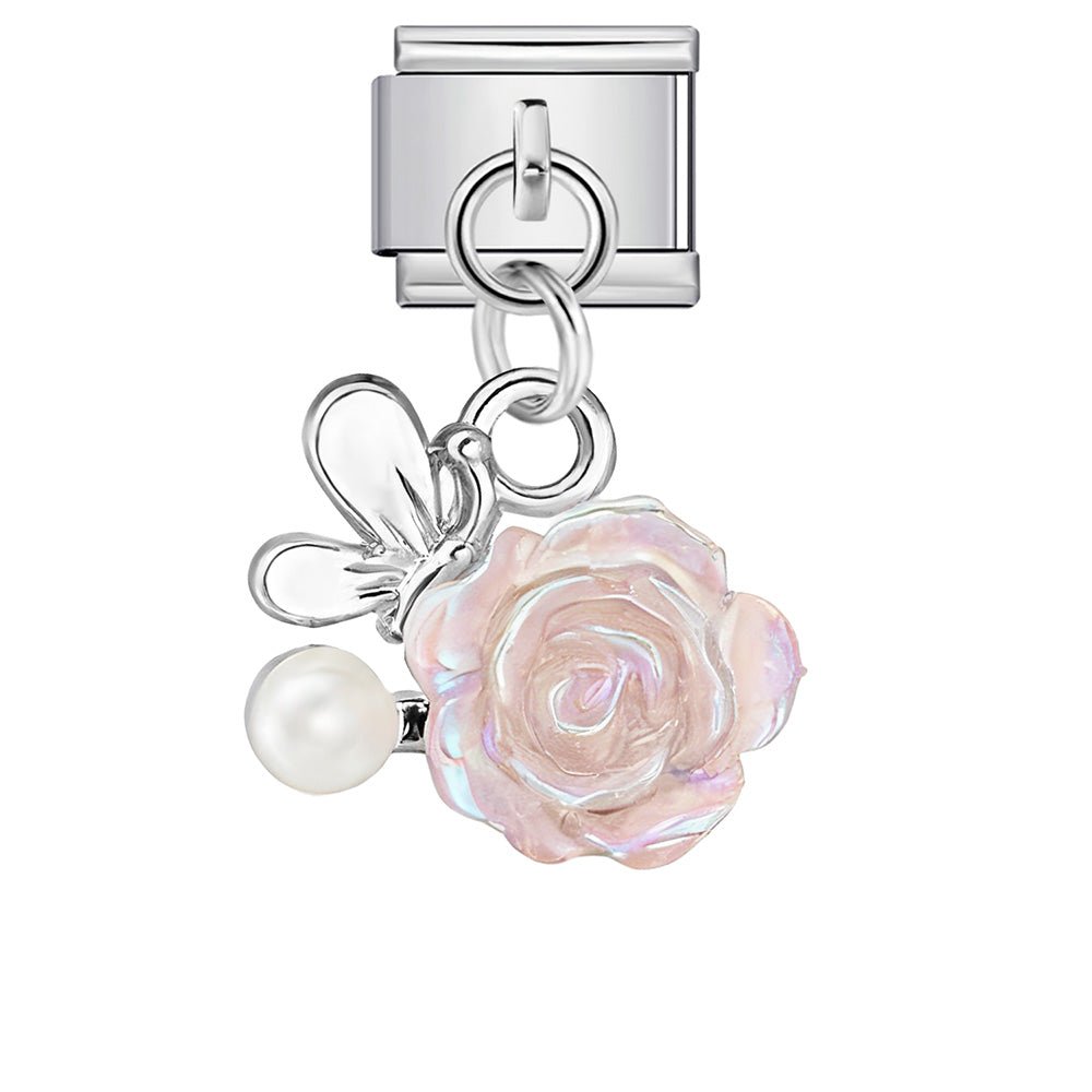 Dangling Rose charm