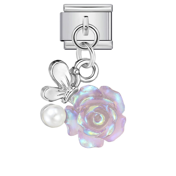 Dangling Rose charm