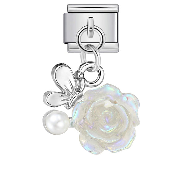Dangling Rose charm