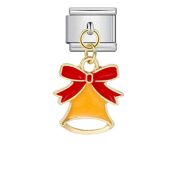 Cloche jaune pendant charm
