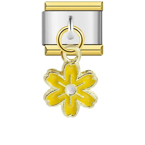 Fleur jaune pendante