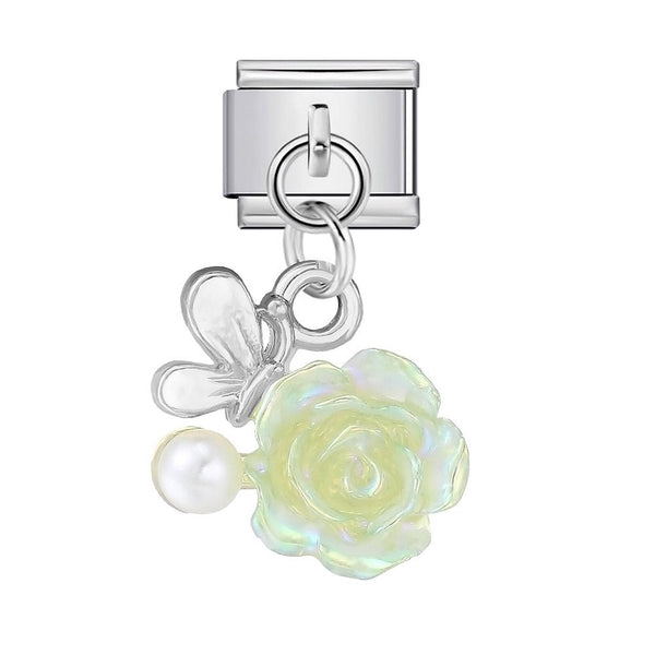 Dangling Rose charm