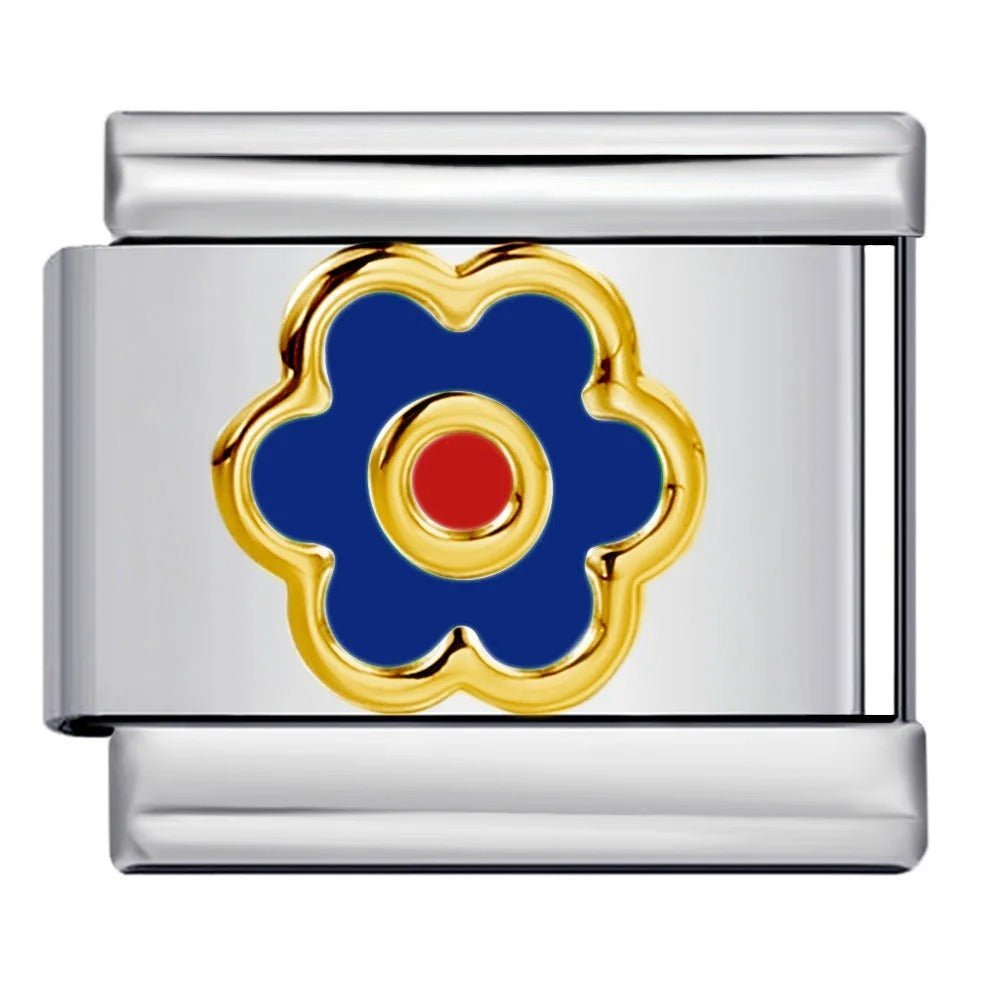 Fleur bleu foncé