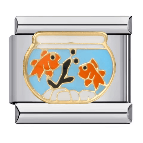 Poisson rouge dans un bocal