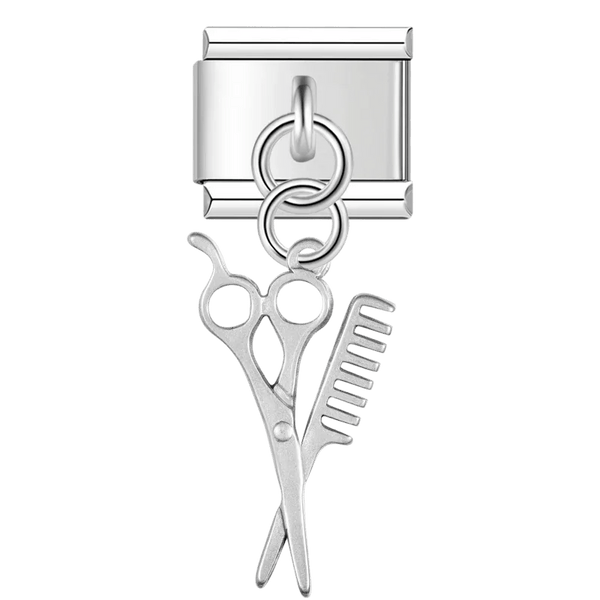 Ciseaux et peigne pendants
