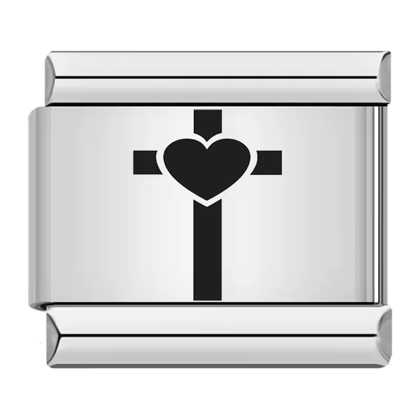 Croix avec cœur