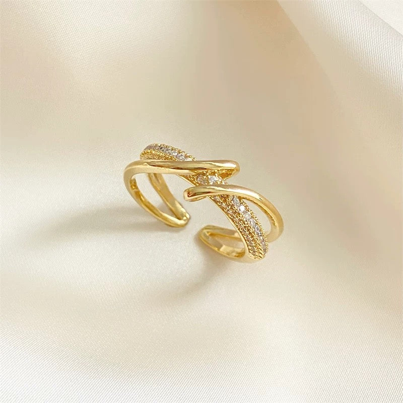 BAGUE AJUSTABLE GÉOMÉTRIQUE PERSONNALISÉE