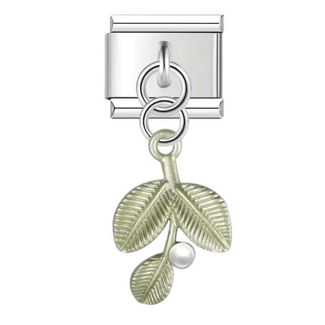 Branche de feuilles pendante