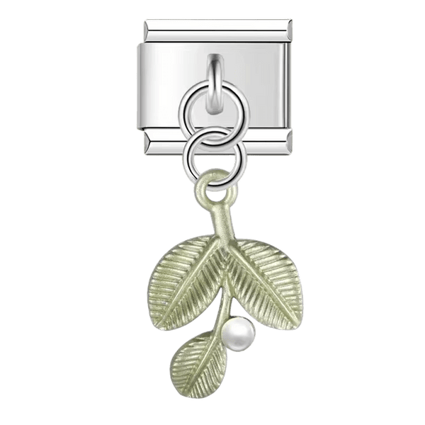 Branche de feuilles pendante