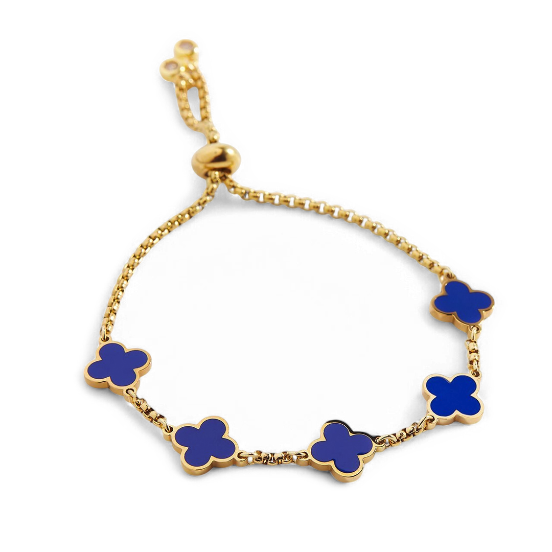 Bracelet charm trèfle