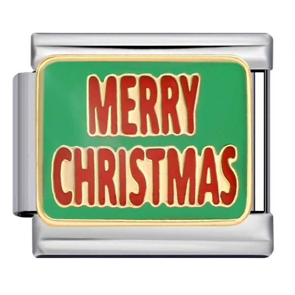 Merry Christmas charm