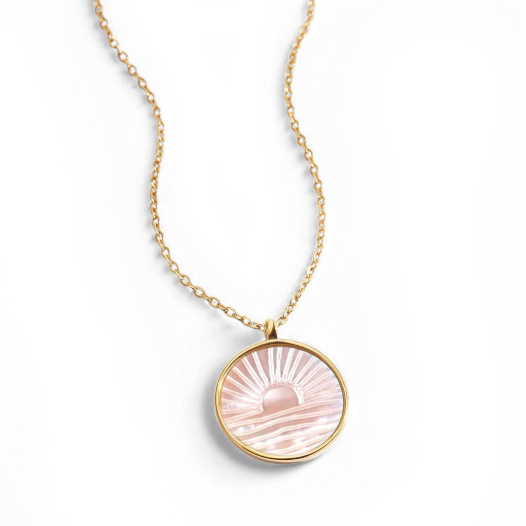 Collier pendentif nacre