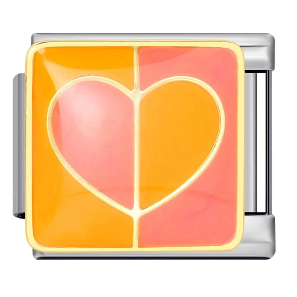 Cœur orange
