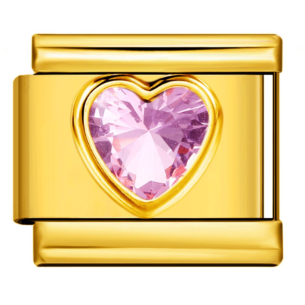 Cœur en pierre rose