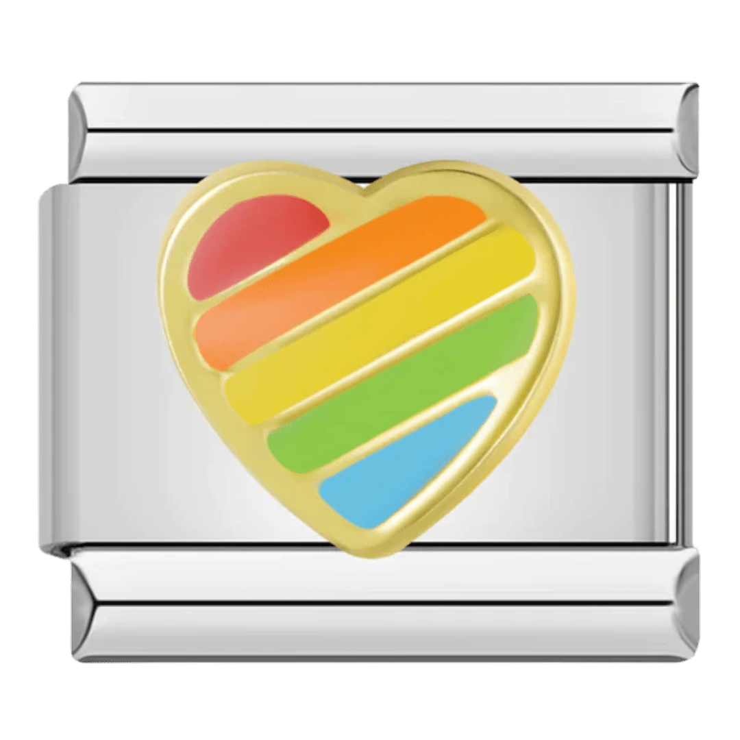 Cœur arc-en-ciel