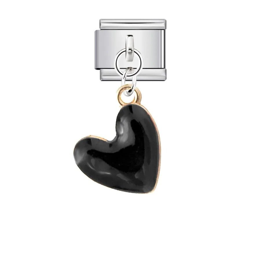 Cœur noir pendant