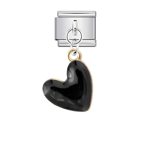 Cœur noir pendant