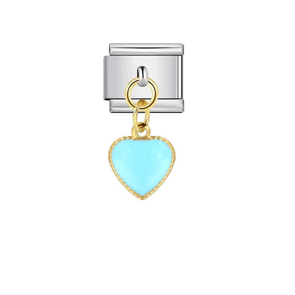 Cœur bleu pendant