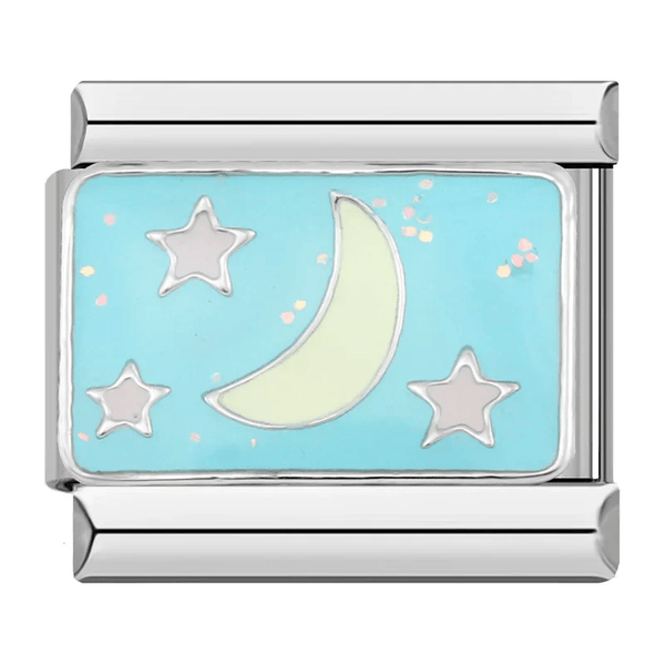 Croissant de lune et étoiles