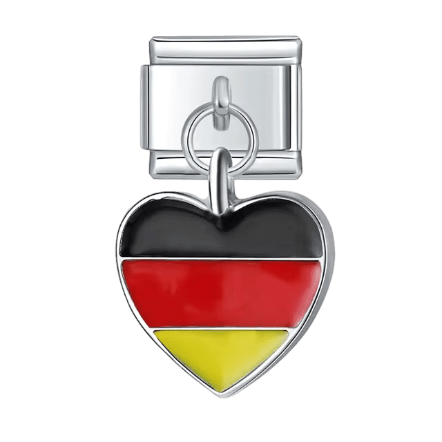 Cœur drapeau de l'Allemagne