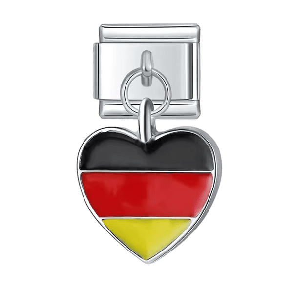 Cœur drapeau de l'Allemagne
