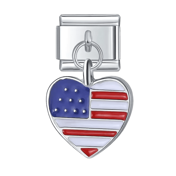 Cœur drapeau des États-Unis