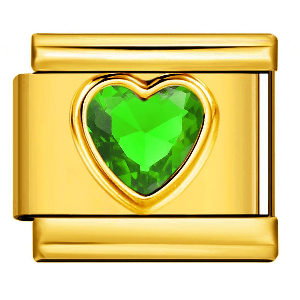 Cœur gemme vert