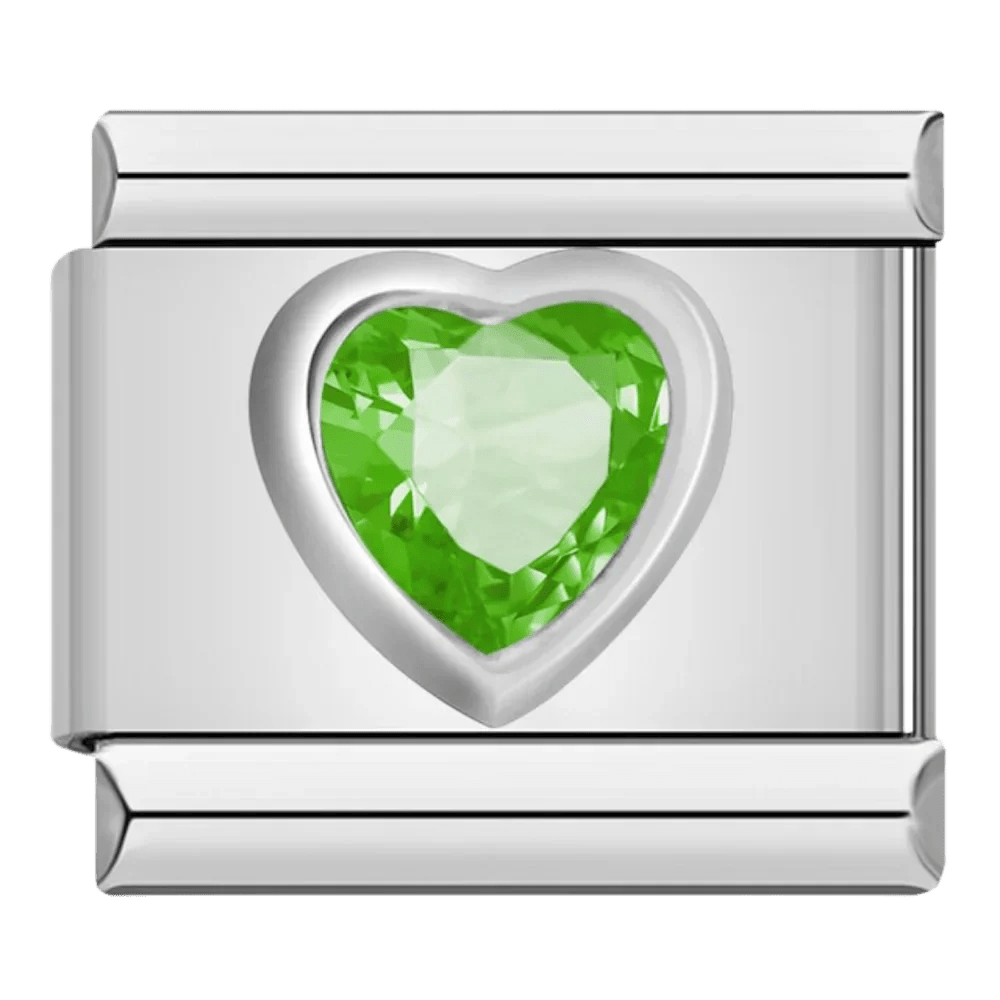 Cœur gemme vert