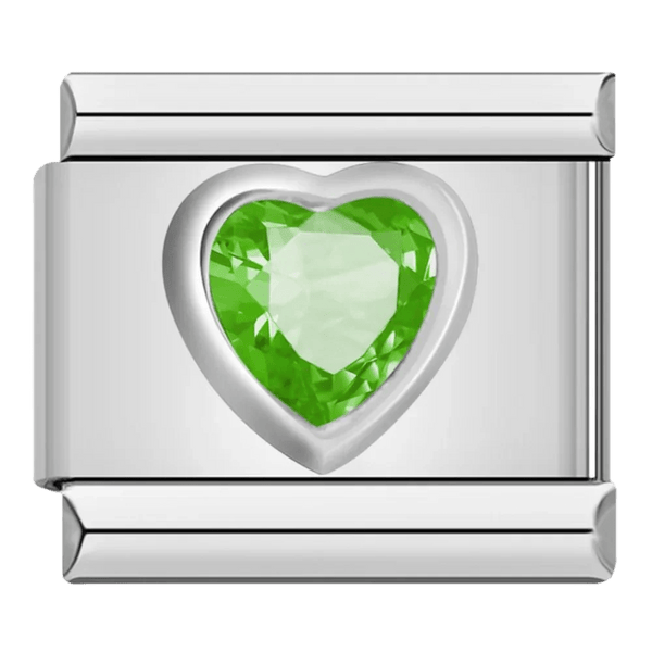 Cœur gemme vert