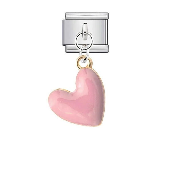 Cœur rose suspendu